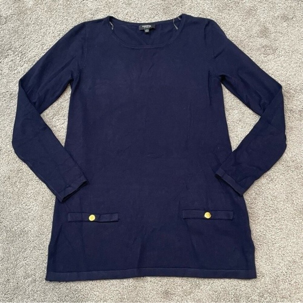 Premise Studio Navy Tunic Top Size S